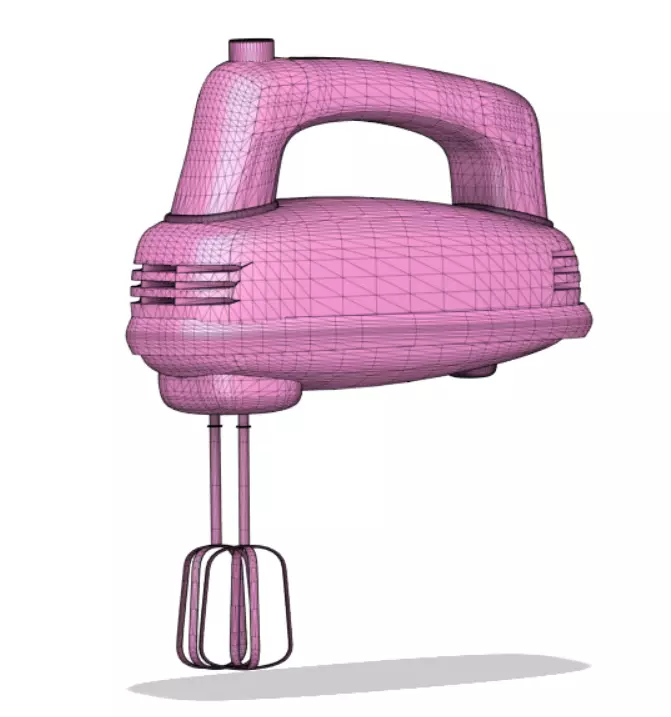 Whisking Machine 3D model_0