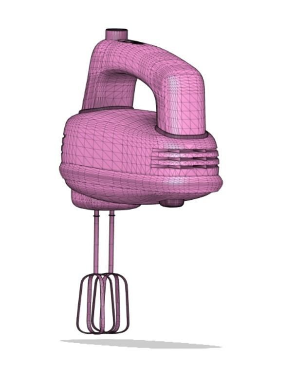 Whisking Machine 3D model_2