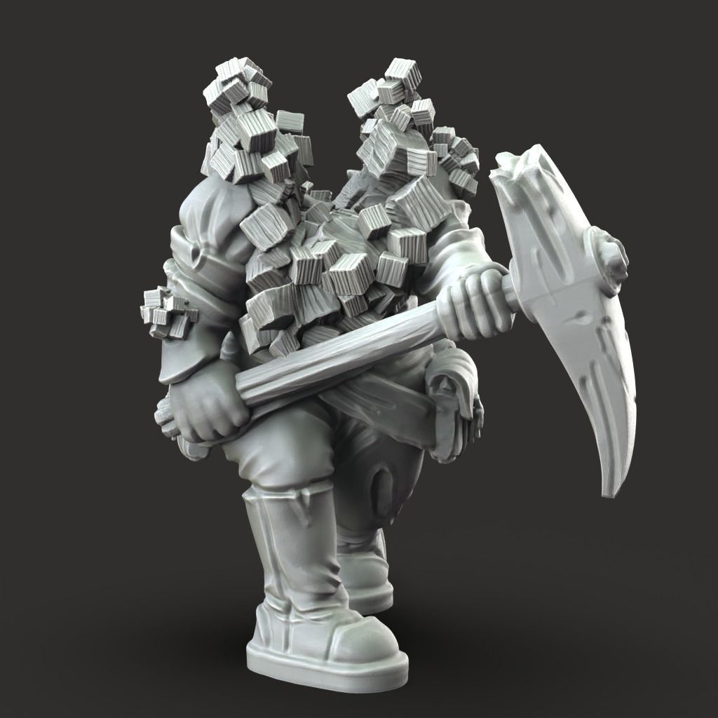 Corrupted Miners - 3D Printable TTRPG - PRESUPPORTED - 32mm 3D print model_9