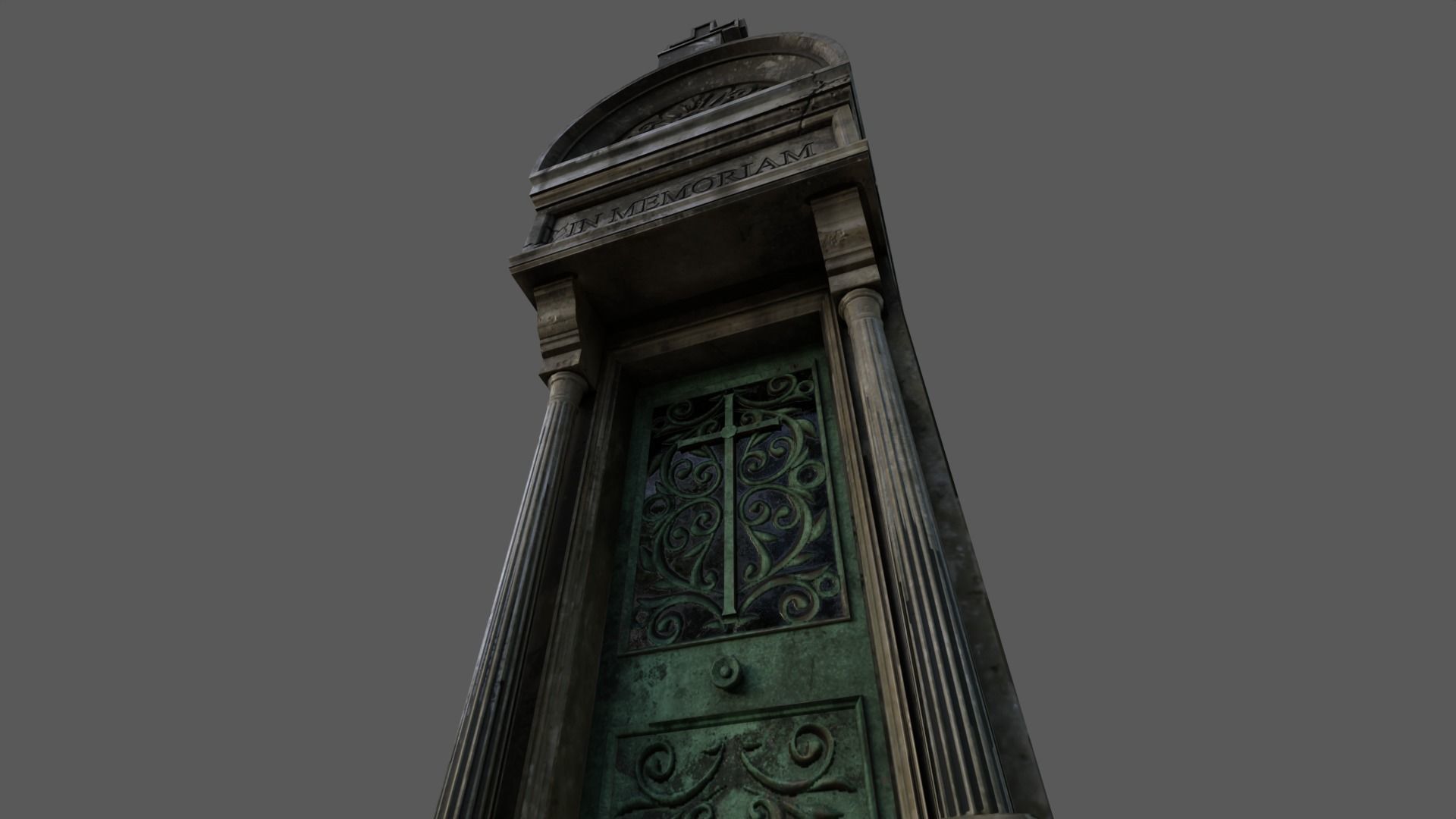 Cemetery Mausoleum 04 type 1 Low-poly 3D model_19
