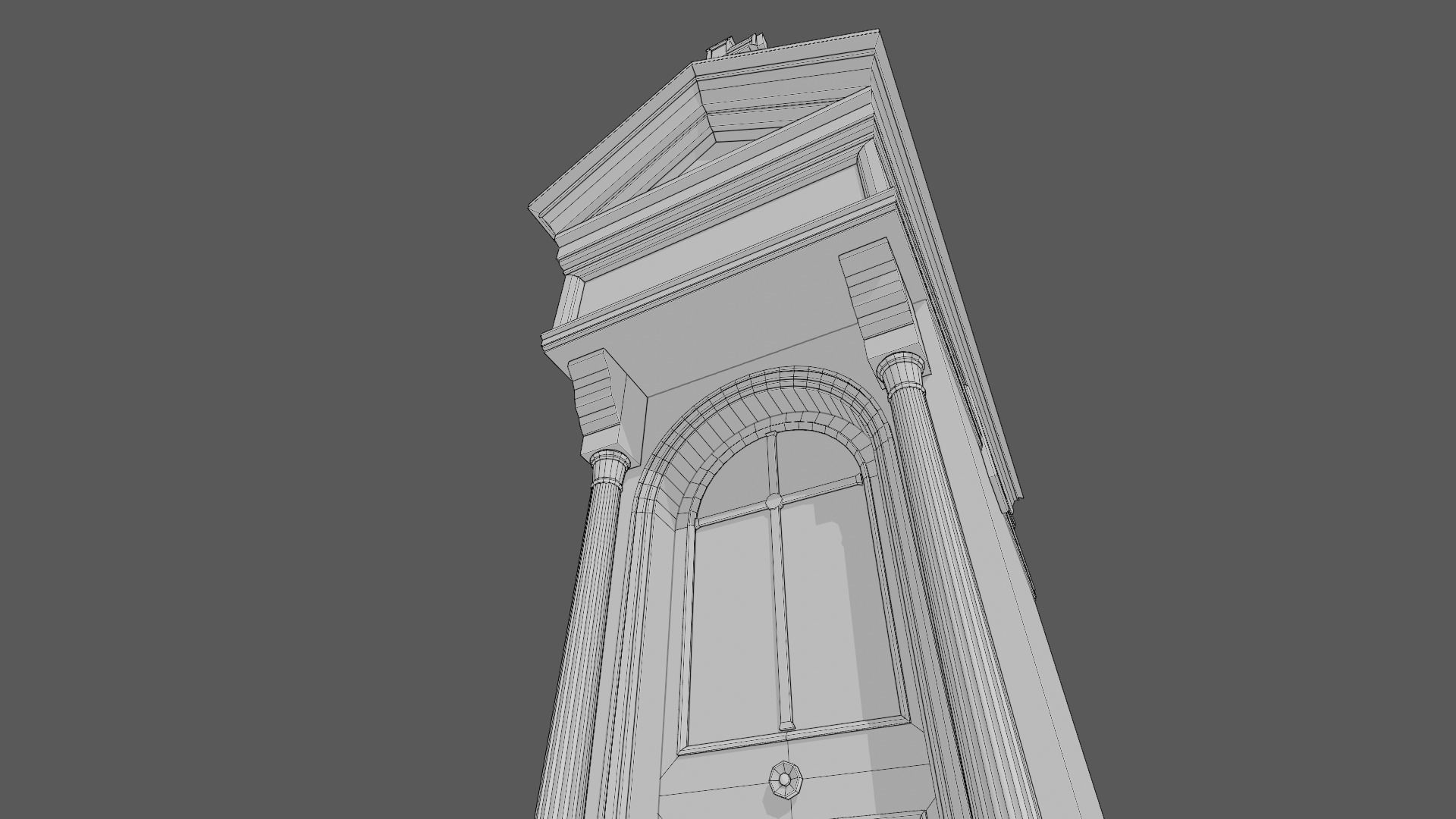Cemetery Mausoleum 04 type 2 Low-poly 3D model_22