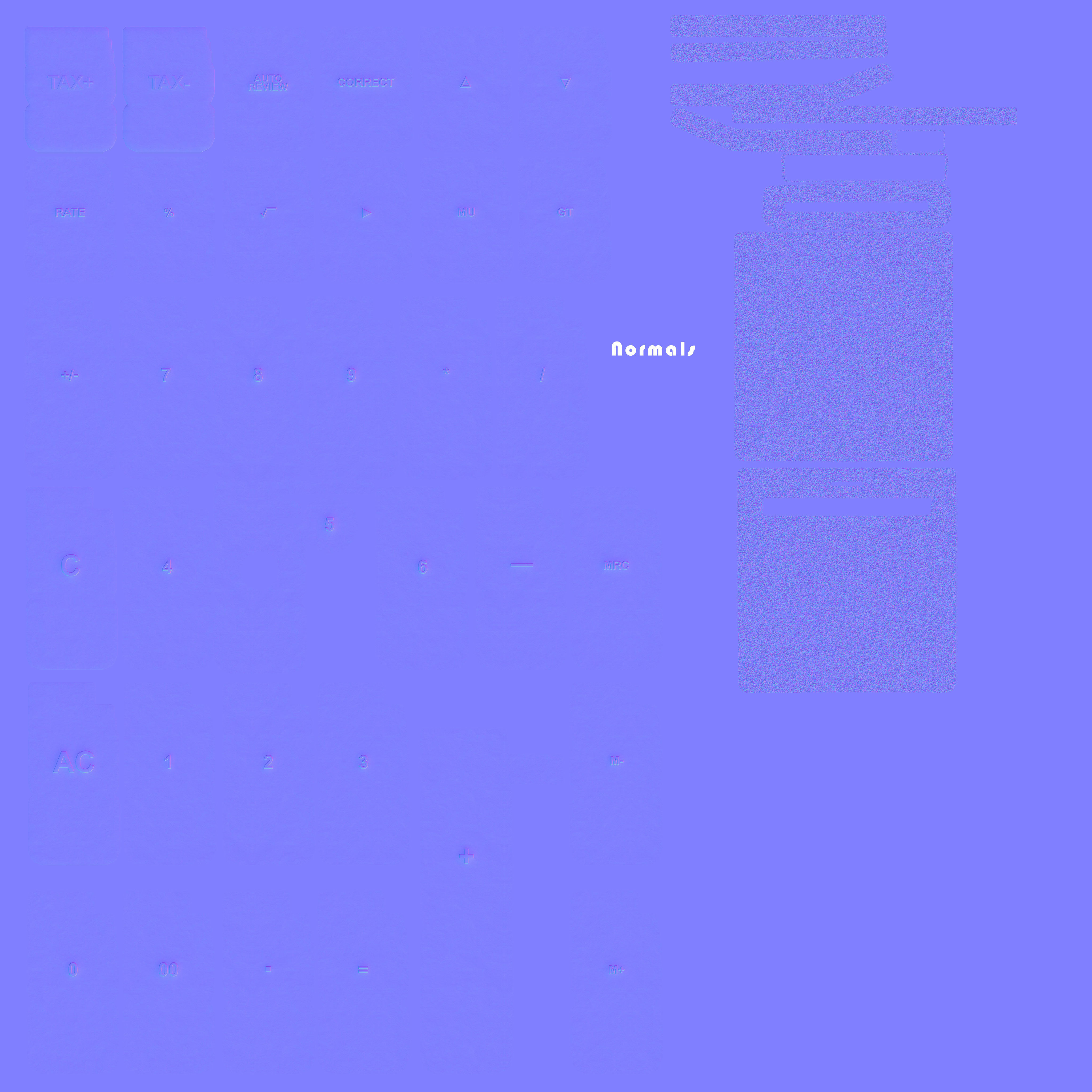 Calculator 02 Low-poly 3D model_11