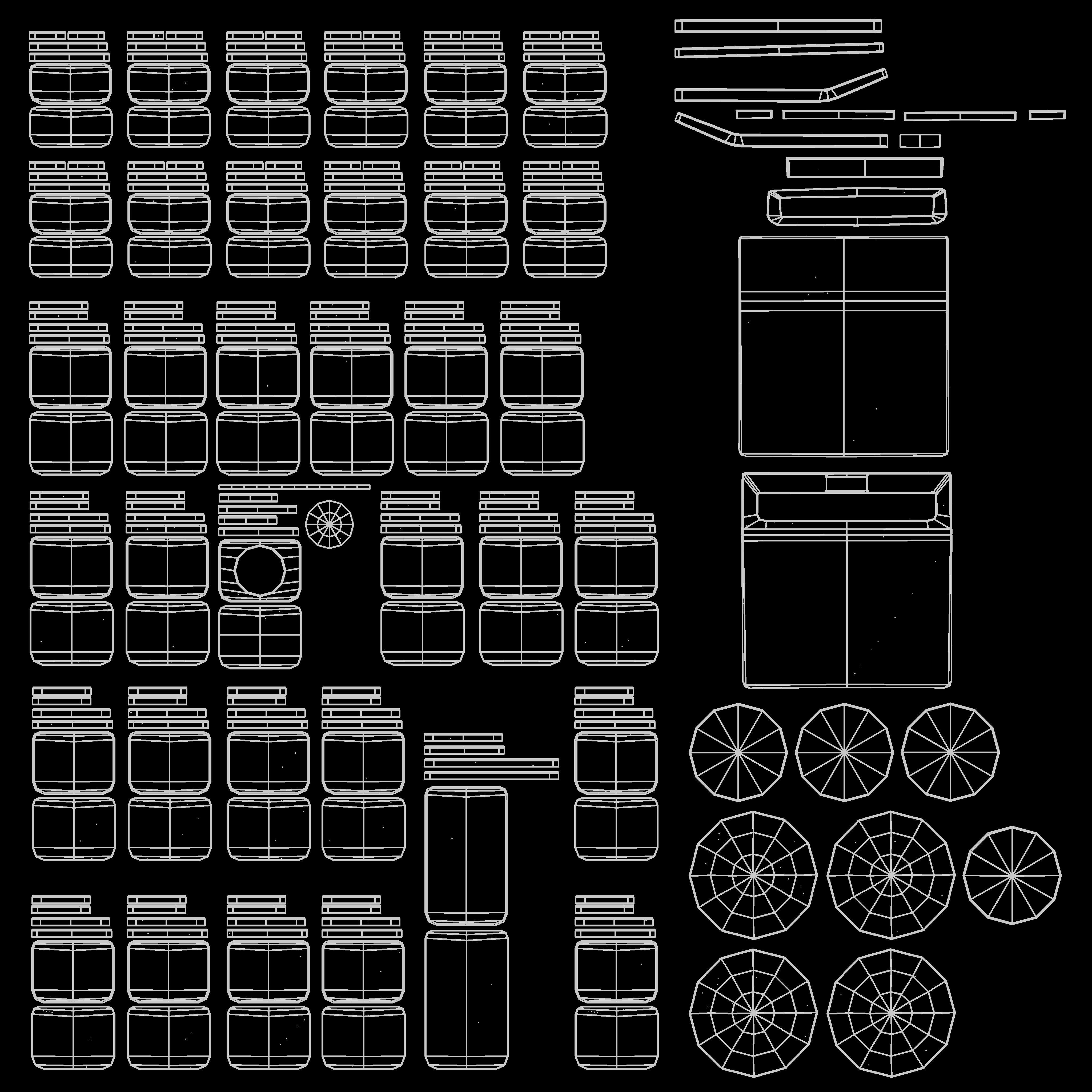 Calculator 02 Low-poly 3D model_13