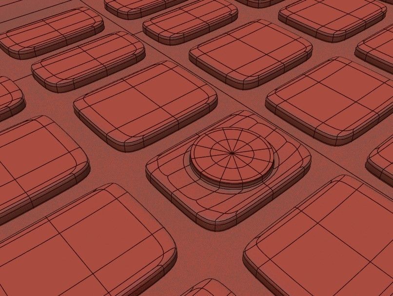 Calculator 02 Low-poly 3D model_3