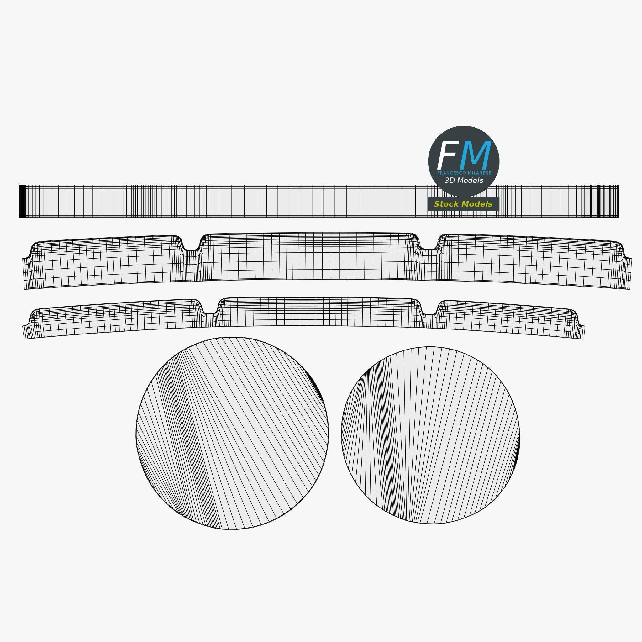 Ceramic ashtray 3D model_11