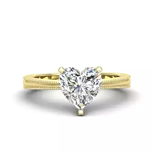 Engagement ring Lucia heart  3D print model