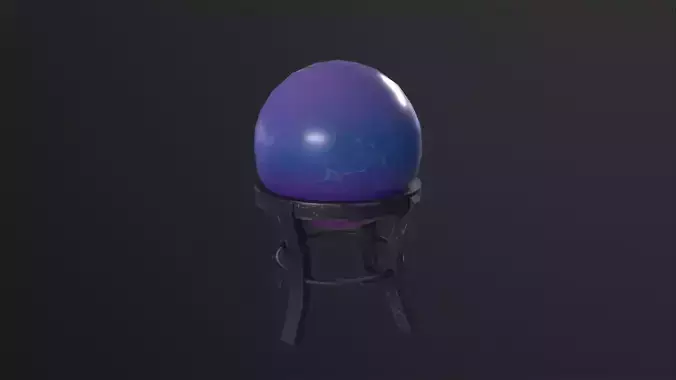 Crystal Ball 3D Model Low-poly 3D model