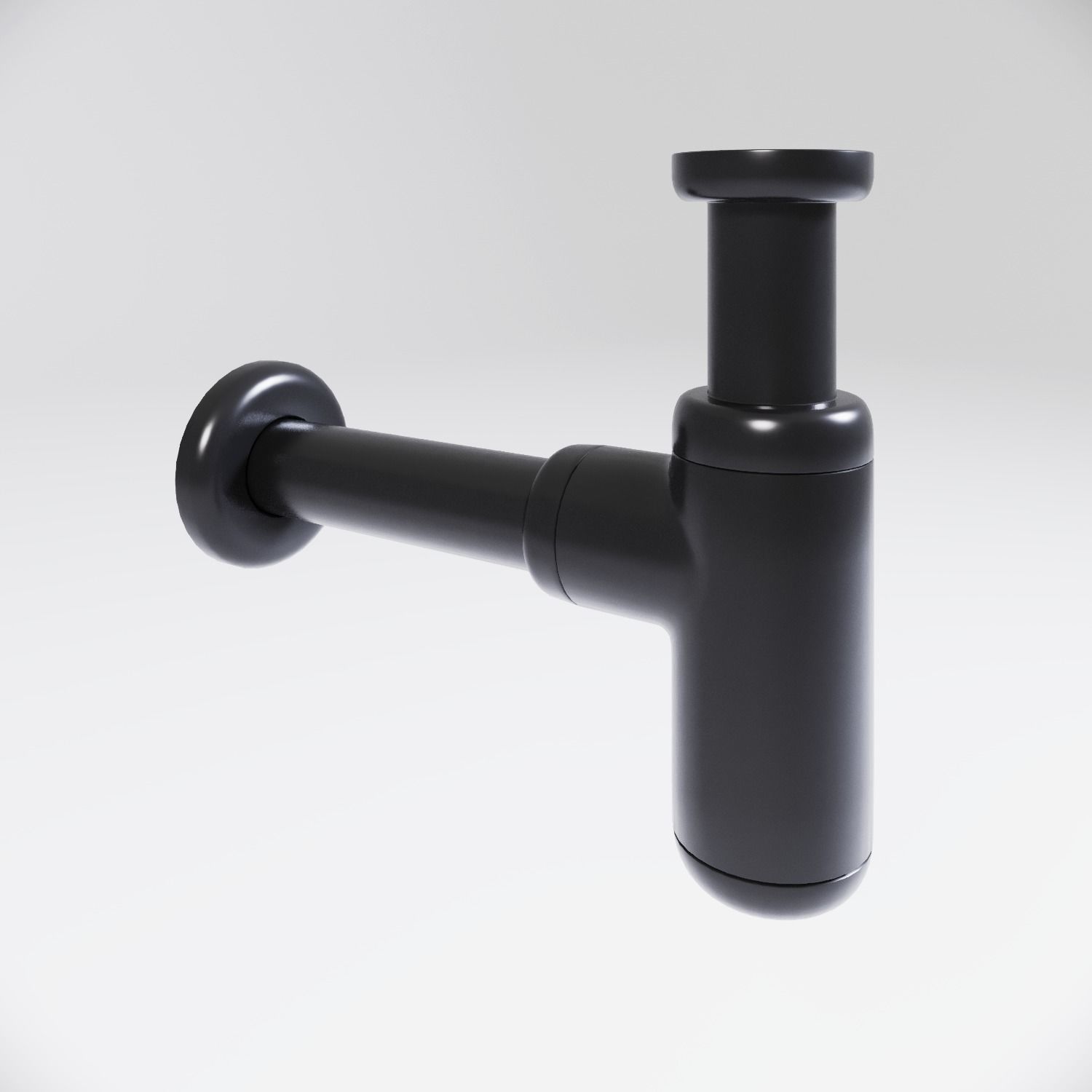 Wash basin trap 3D model_2