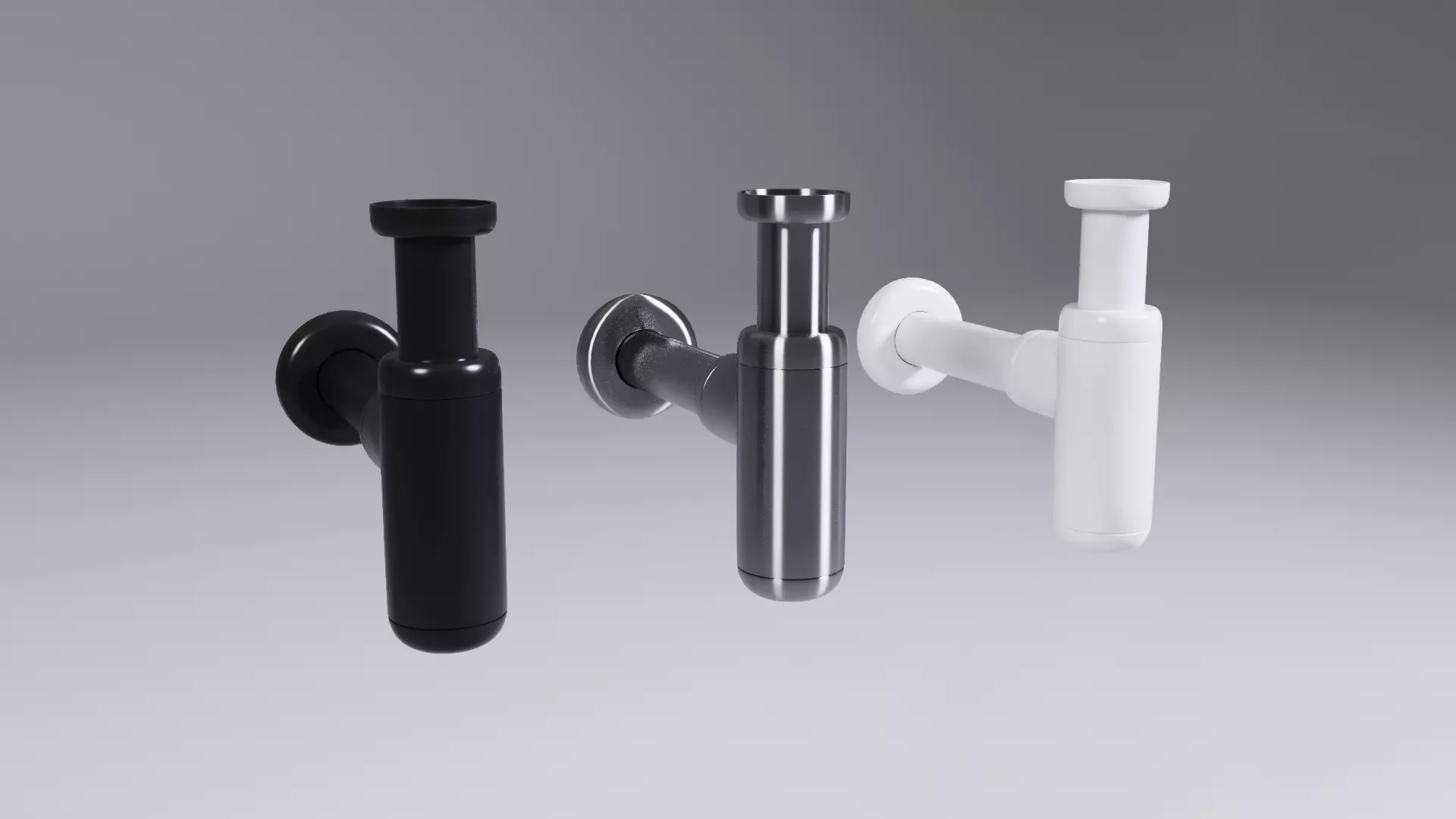 Wash basin trap 3D model_0