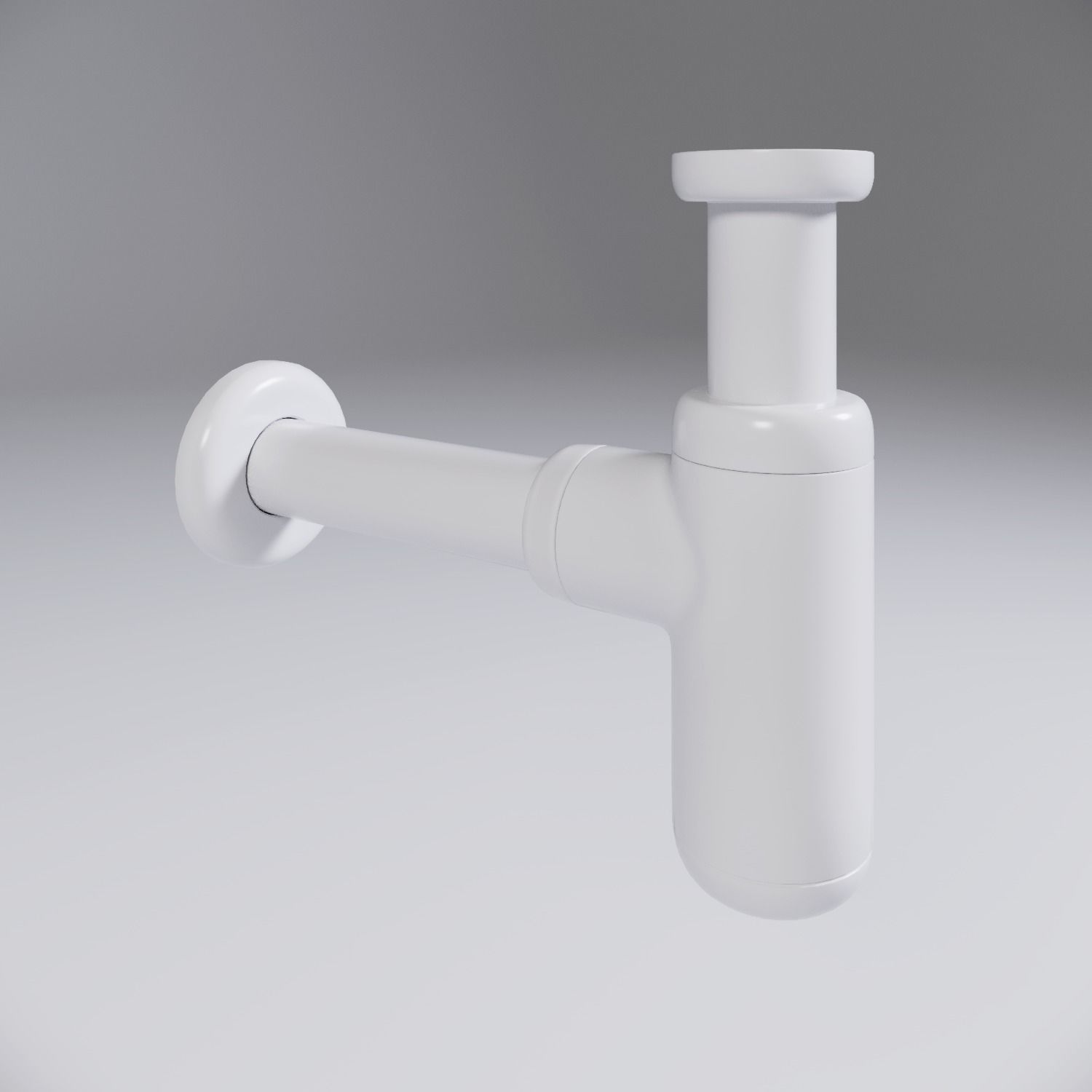 Wash basin trap 3D model_4