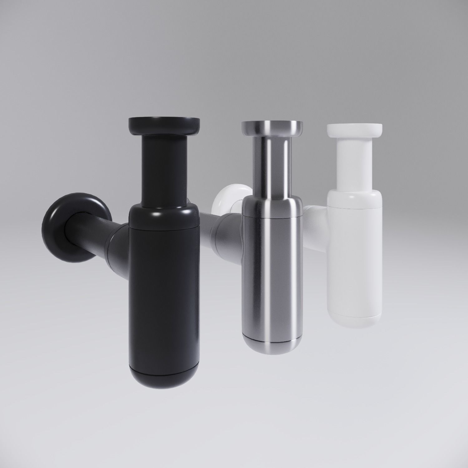 Wash basin trap 3D model_1