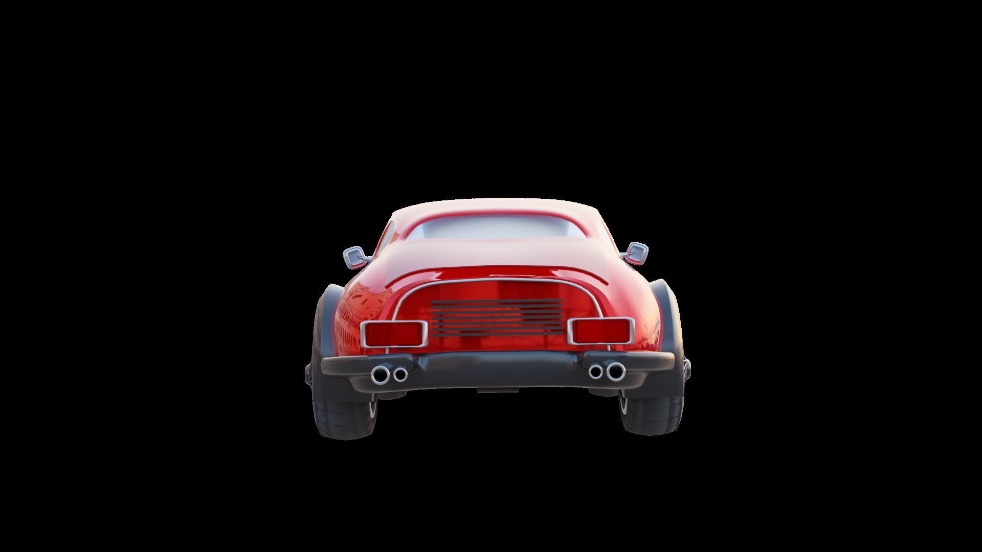 game ready car Low-poly 3D model_2