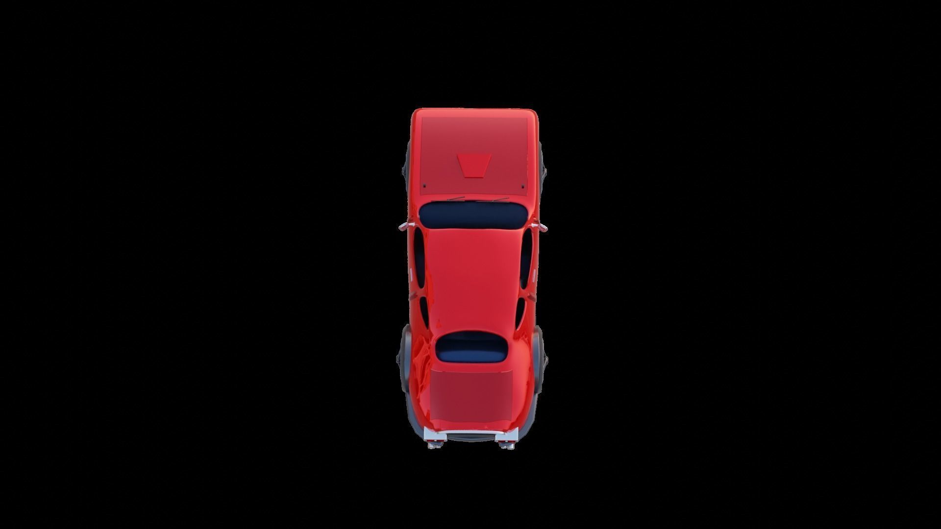 game ready car Low-poly 3D model_3