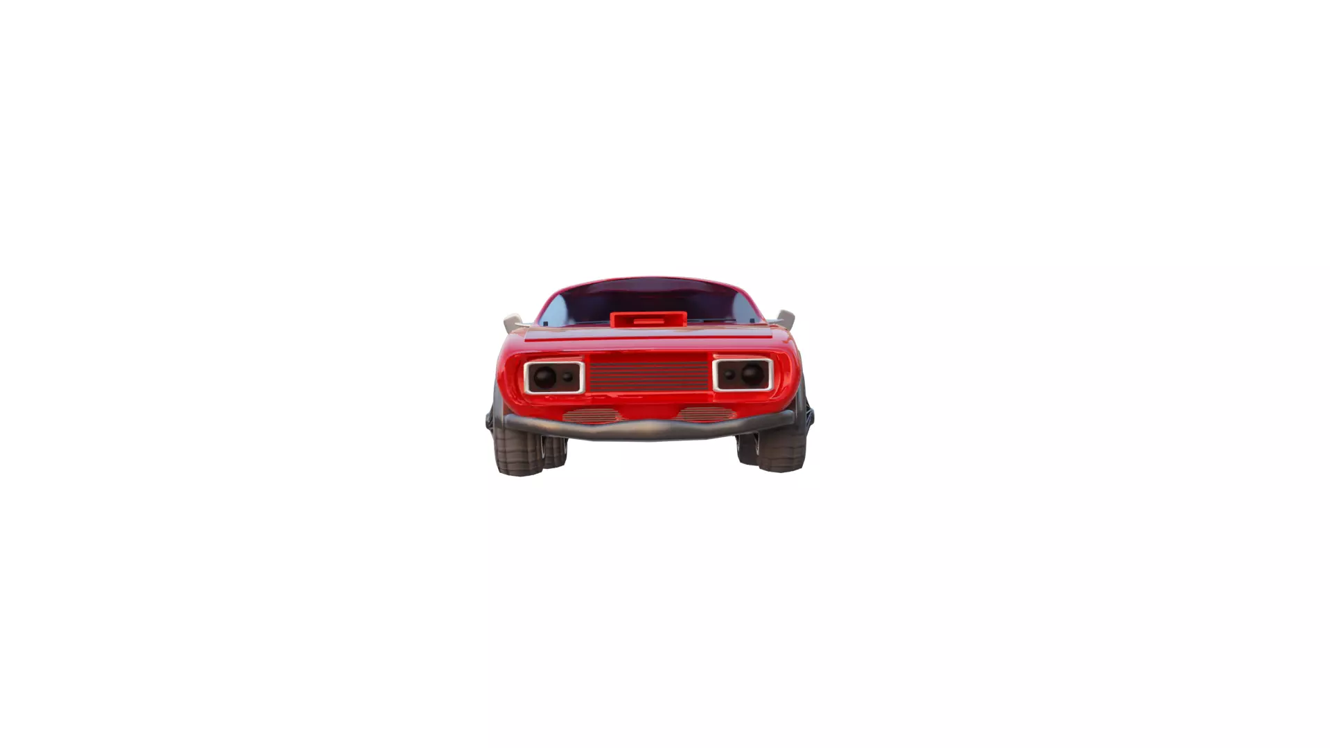 game ready car Low-poly 3D model_0