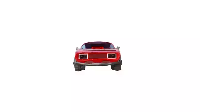 game ready car Low-poly 3D model