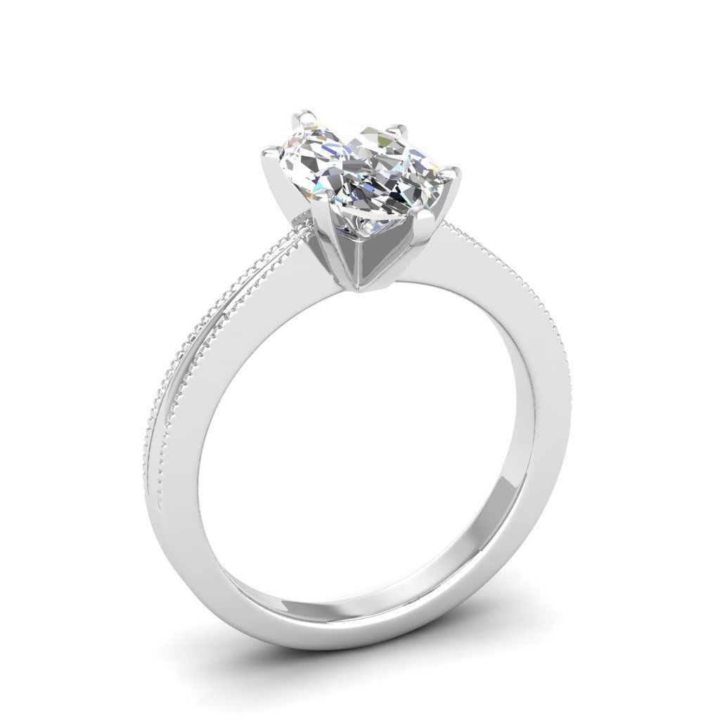 Engagement ring Lucia marquise  3D print model_15