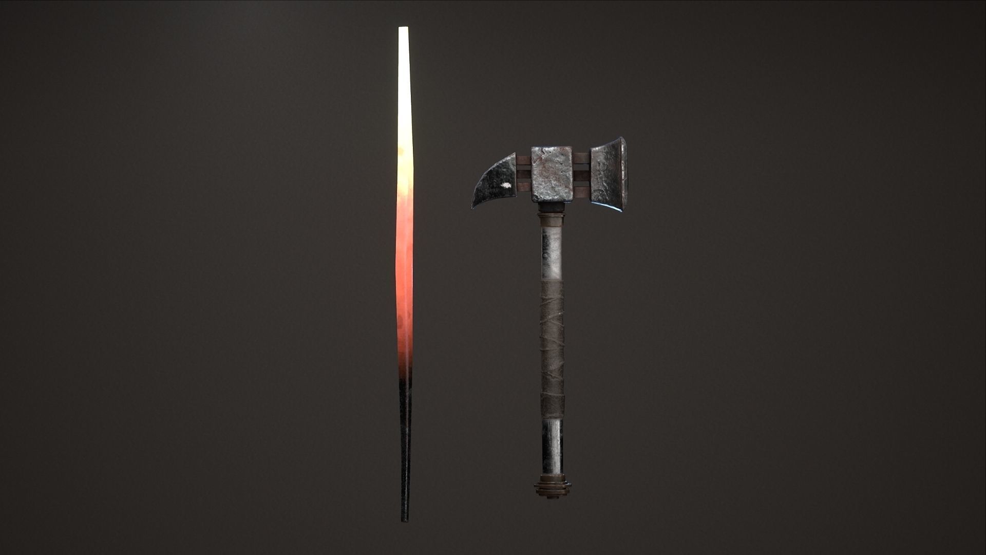 Blacksmith Low-poly 3D model_14
