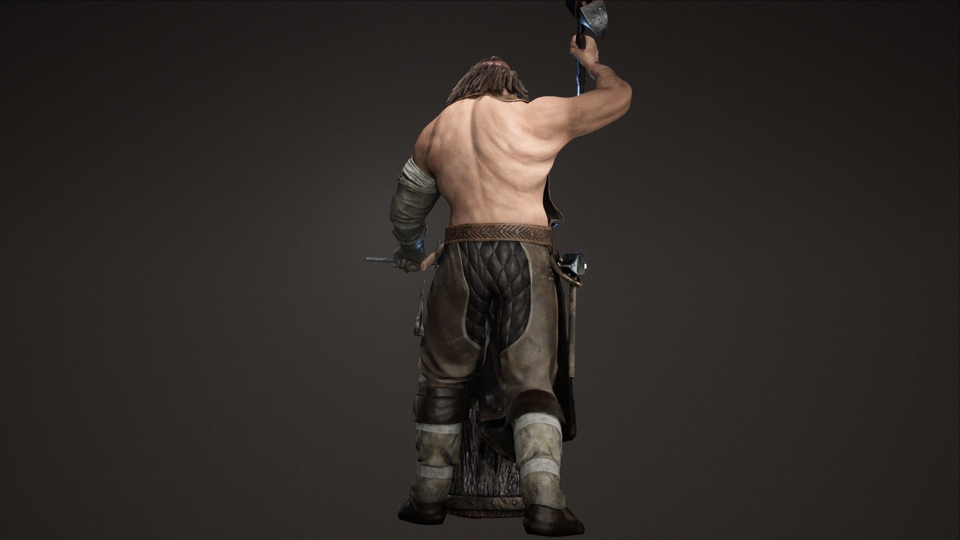 Blacksmith Low-poly 3D model_12