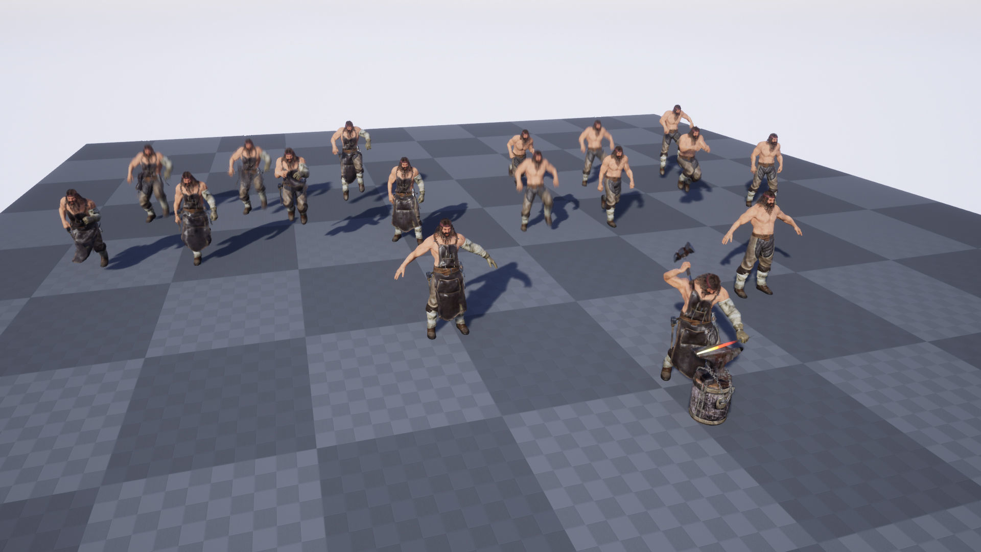 Blacksmith Low-poly 3D model_19