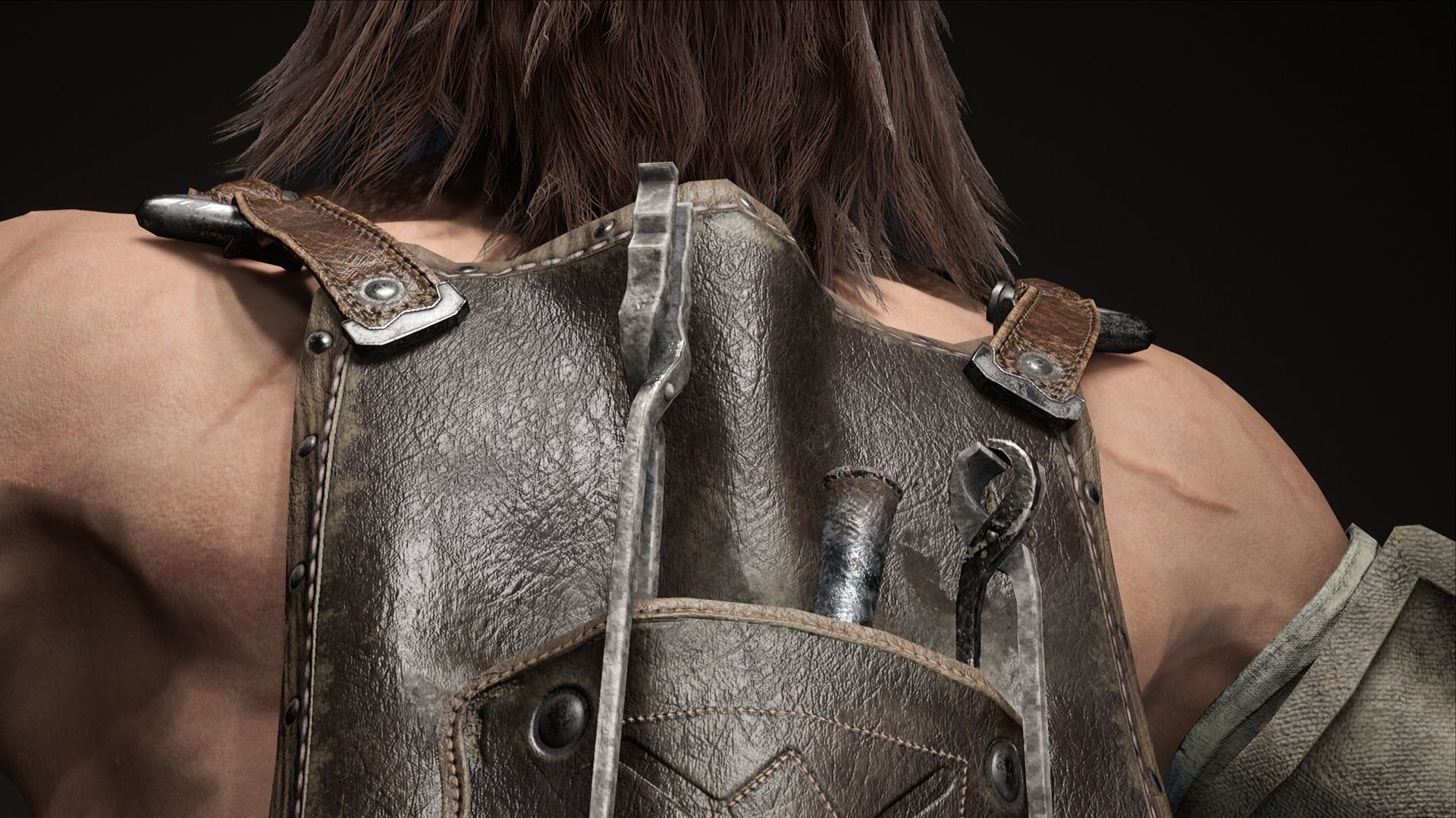 Blacksmith Low-poly 3D model_5