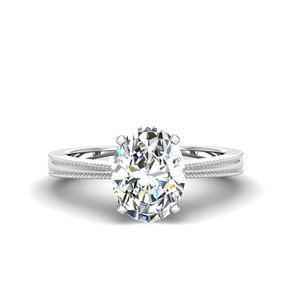 Engagement ring Lucia oval 3D print model_26