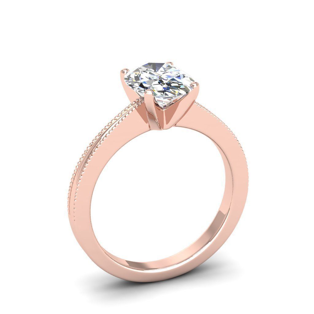 Engagement ring Lucia oval 3D print model_9