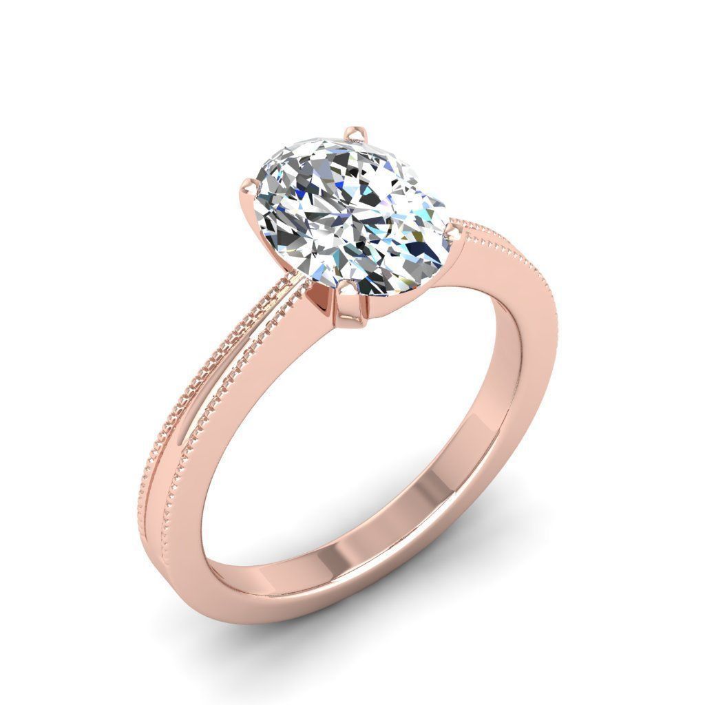 Engagement ring Lucia oval 3D print model_13