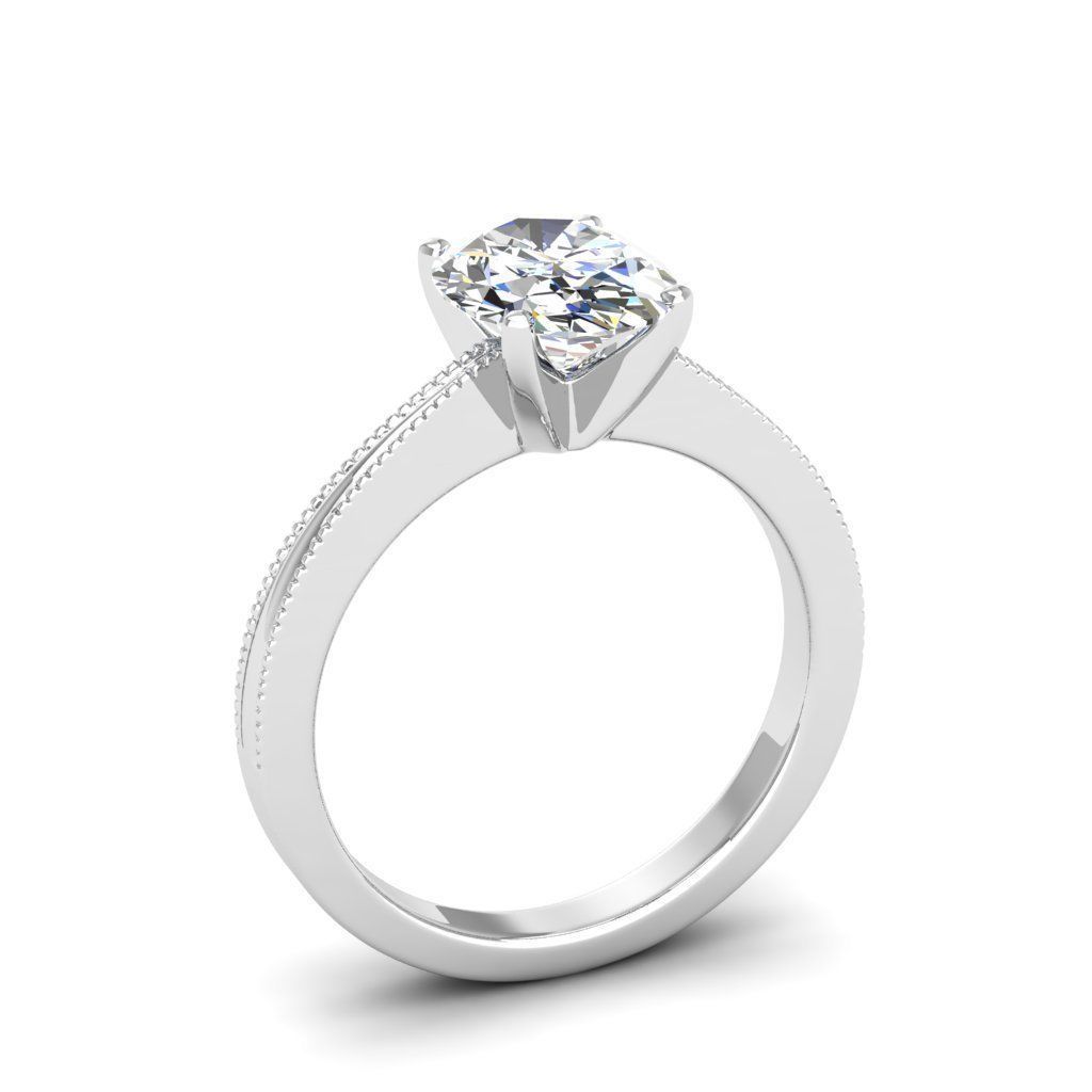 Engagement ring Lucia oval 3D print model_12