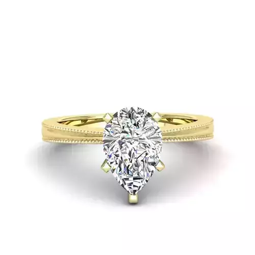 Engagement ring Lucia pear  3D print model