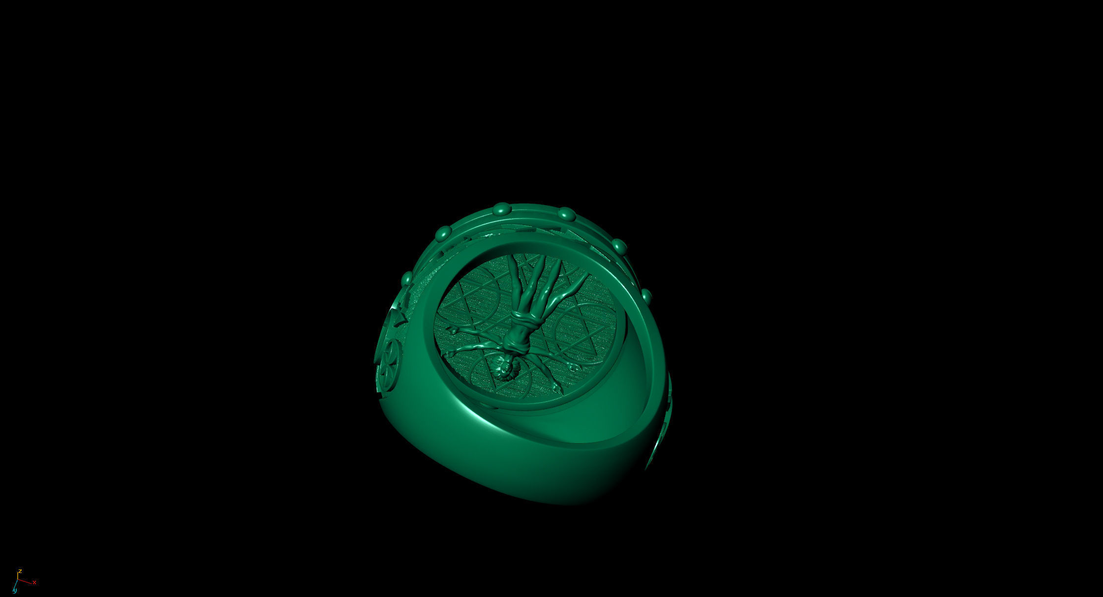 Vetruvian Ring 3D print model_8