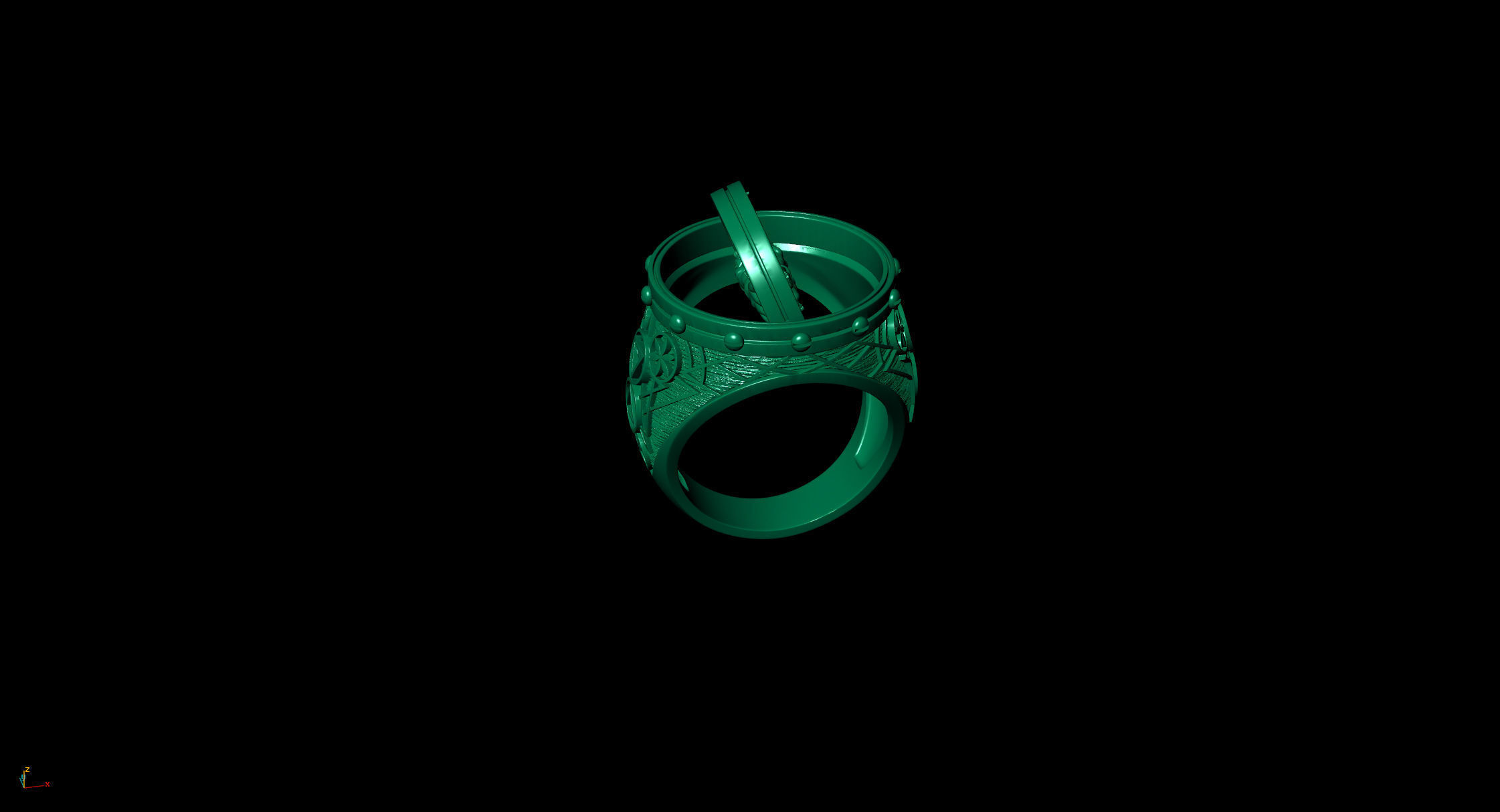 Vetruvian Ring 3D print model_11