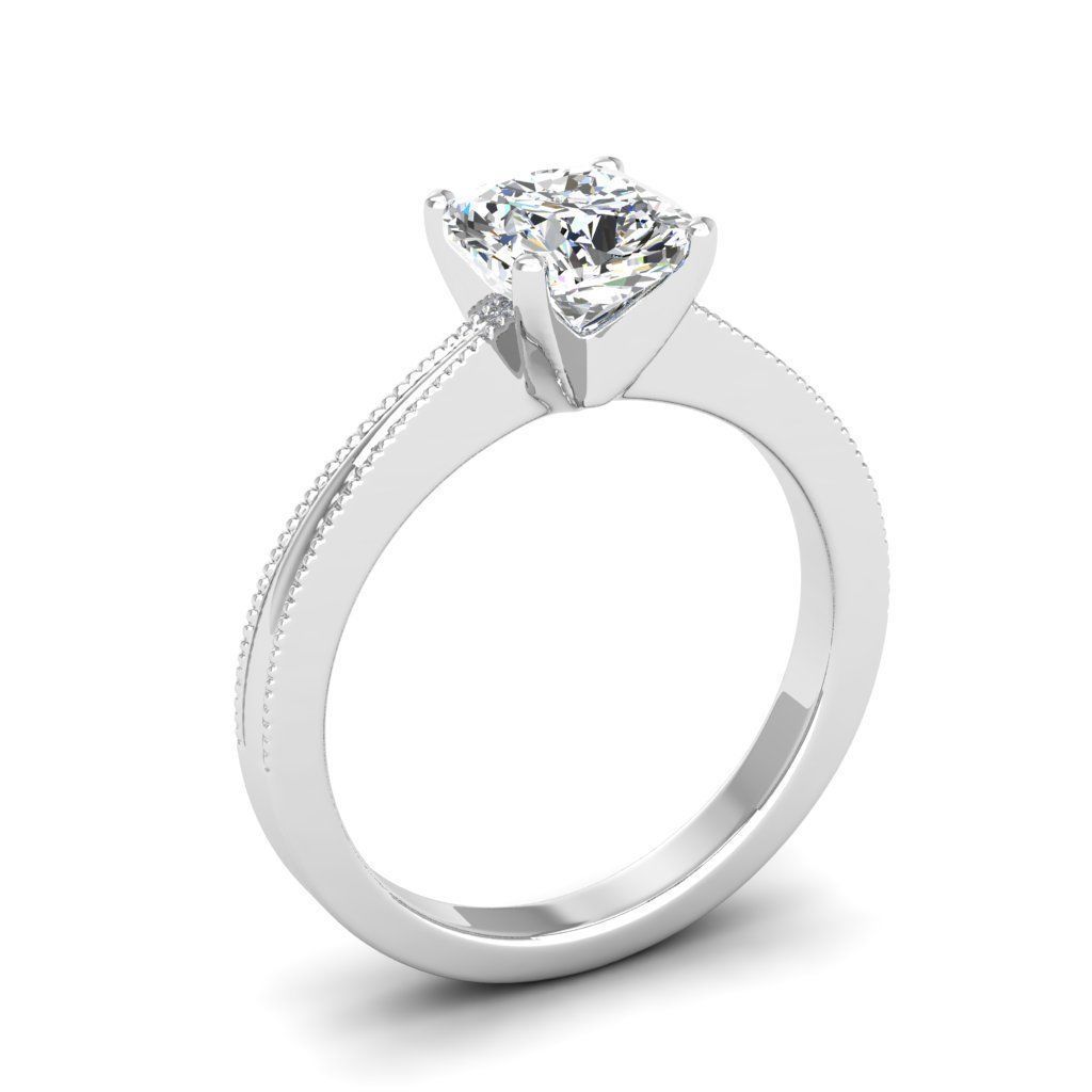 Engagement ring Lucia qushion 3D print model_10