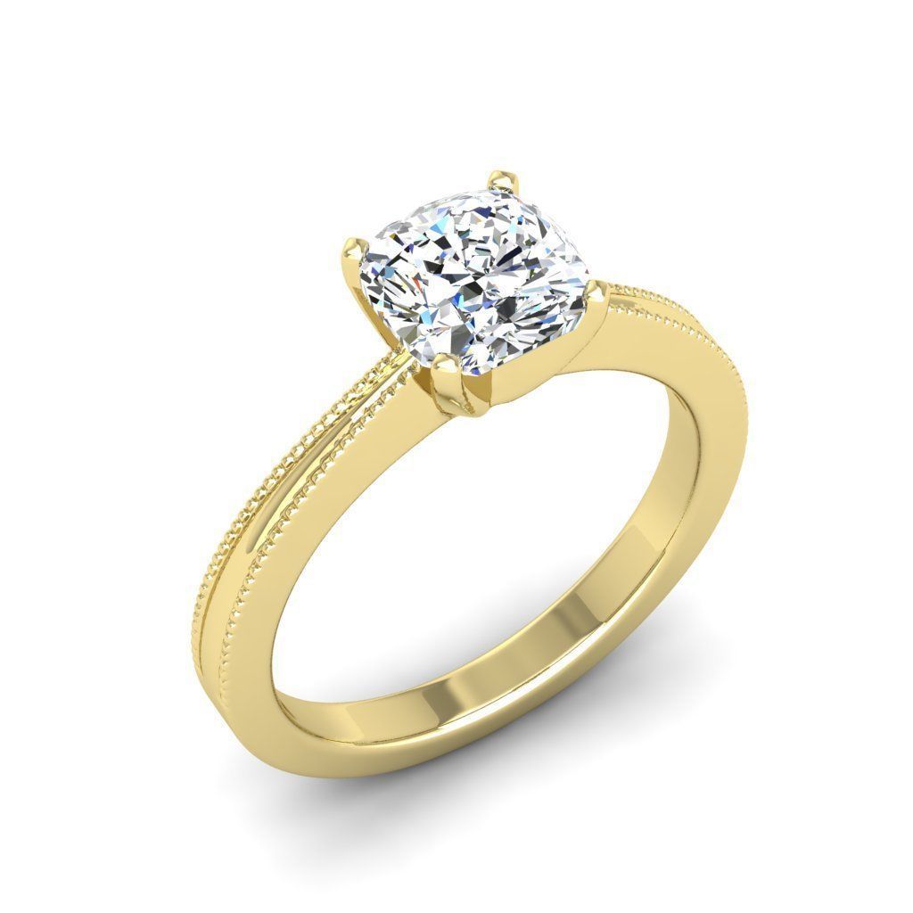 Engagement ring Lucia qushion 3D print model_5