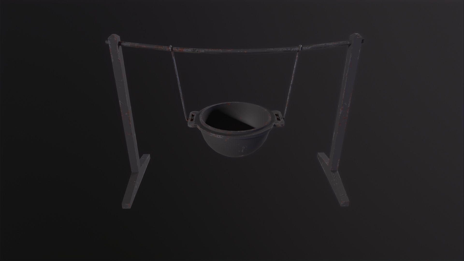 Cauldron 3D Model Low-poly 3D model_3