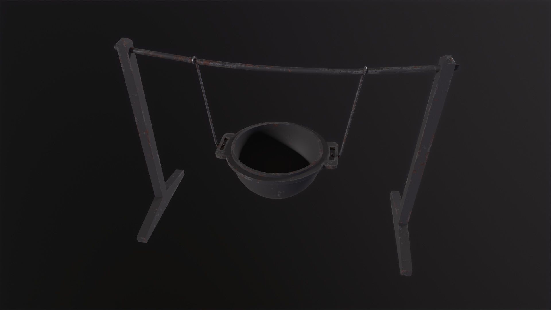 Cauldron 3D Model Low-poly 3D model_5