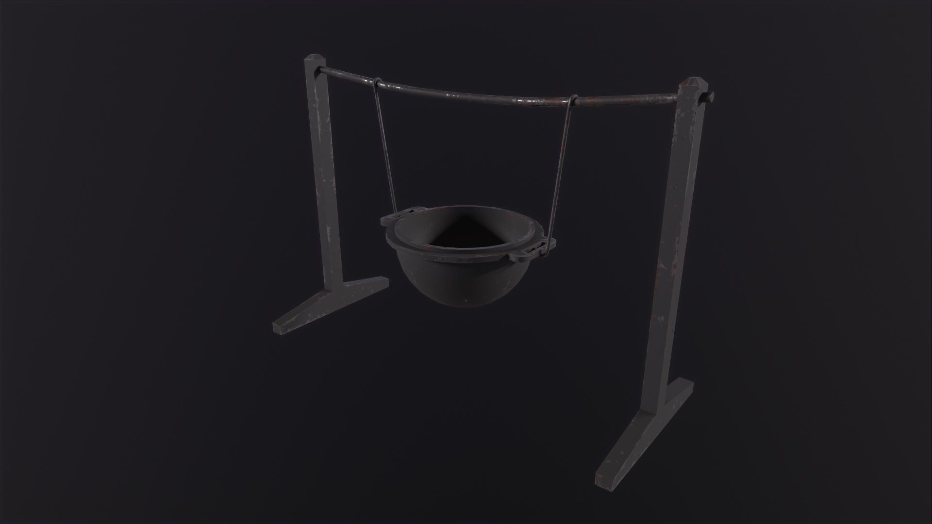 Cauldron 3D Model Low-poly 3D model_2