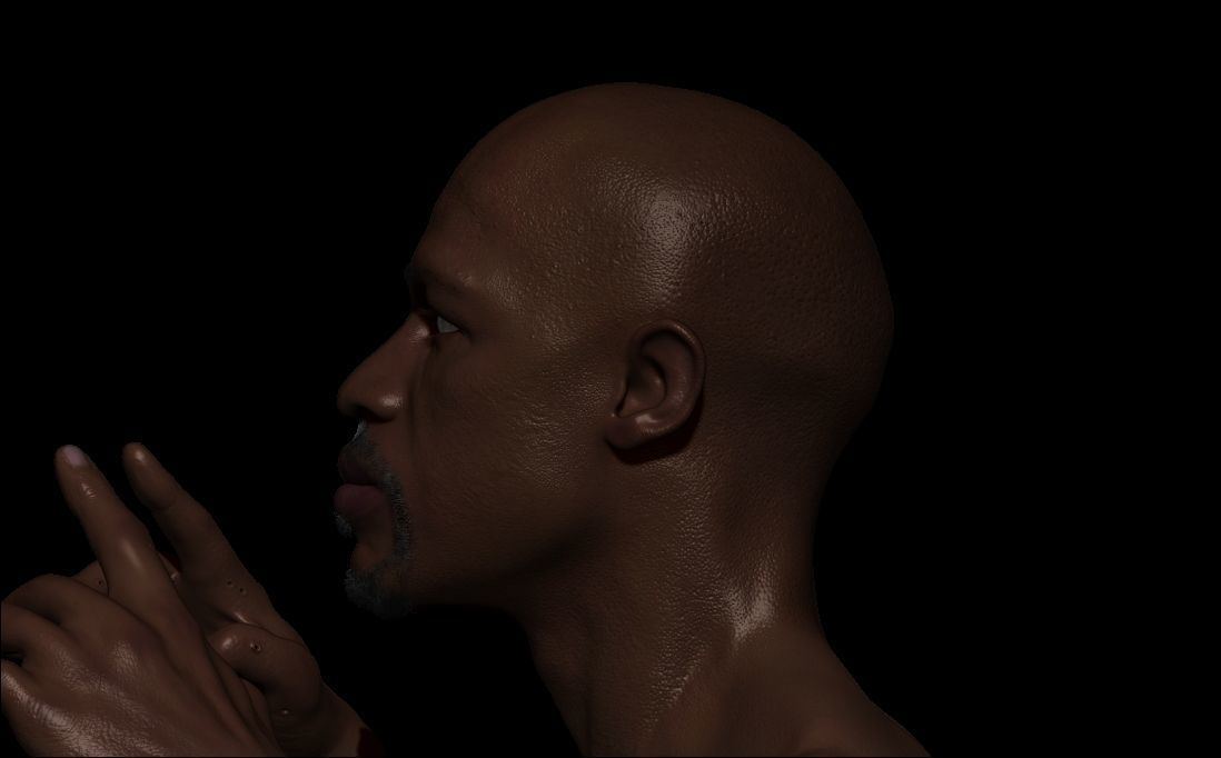 High-Quality Realistic 3D Character Model Low-poly 3D model_9