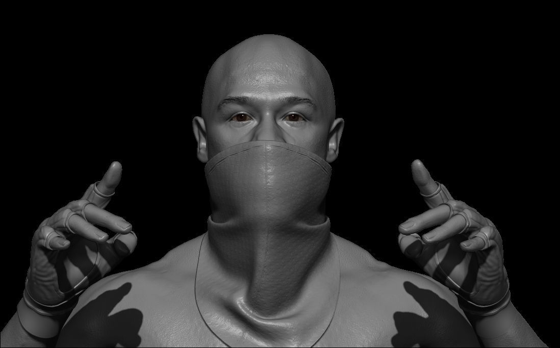 High-Quality Realistic 3D Character Model Low-poly 3D model_5