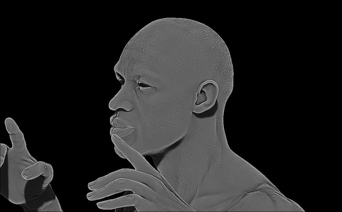 High-Quality Realistic 3D Character Model Low-poly 3D model_14