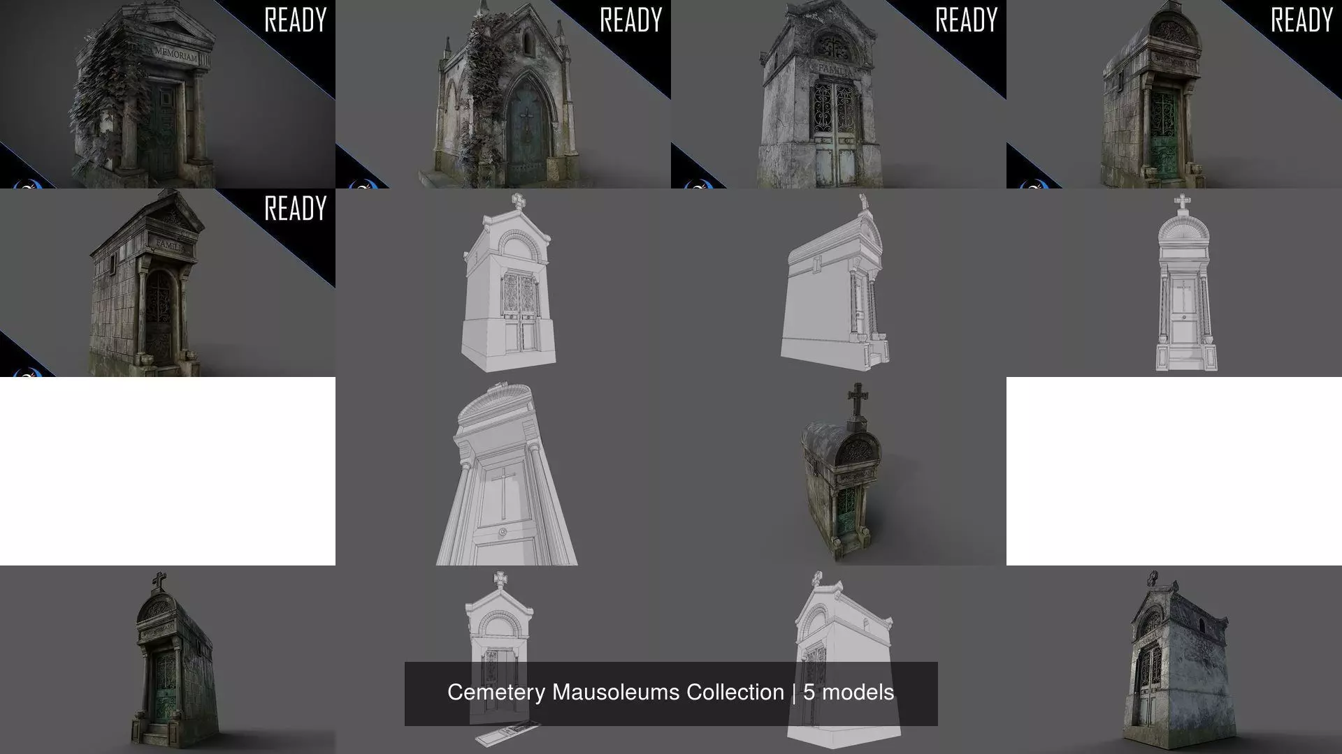 Cemetery Mausoleums Collection _1