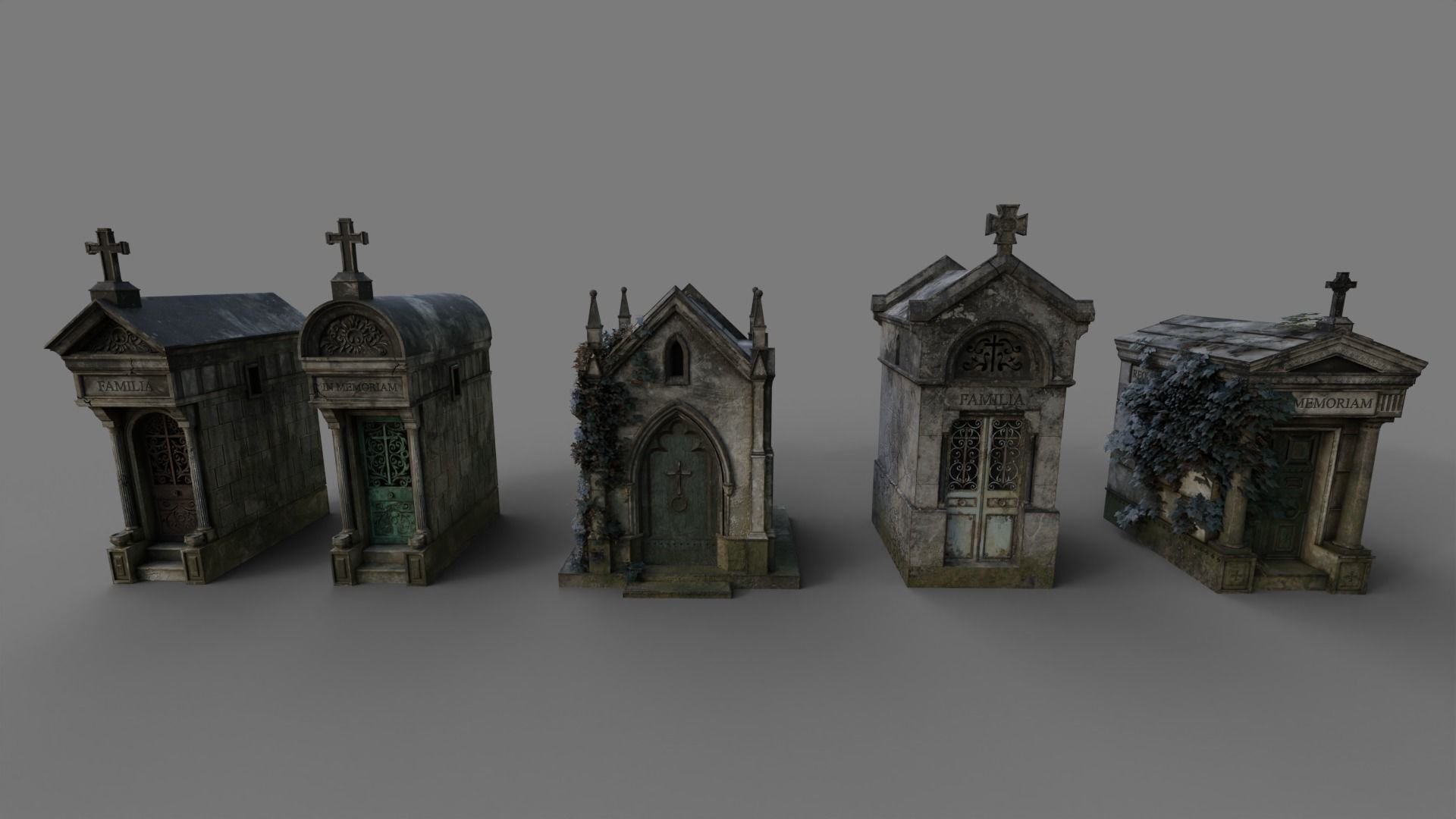 Cemetery Mausoleums Collection _6