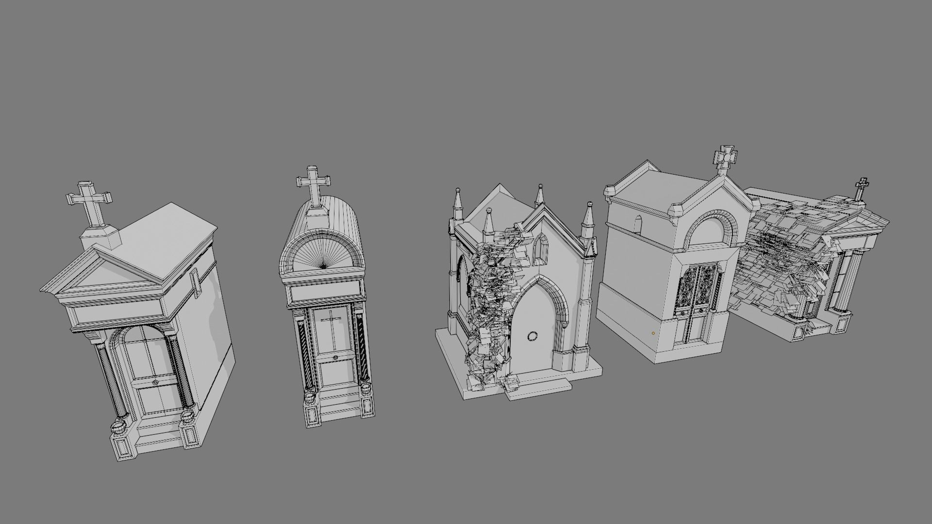 Cemetery Mausoleums Collection _3