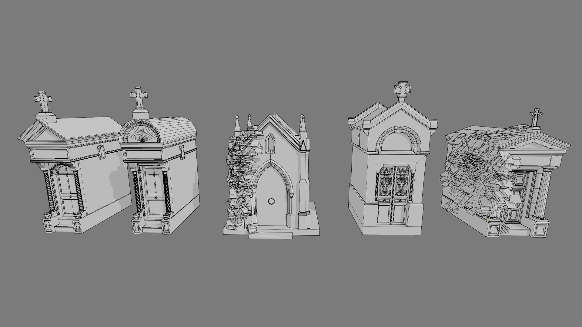 Cemetery Mausoleums Collection _7