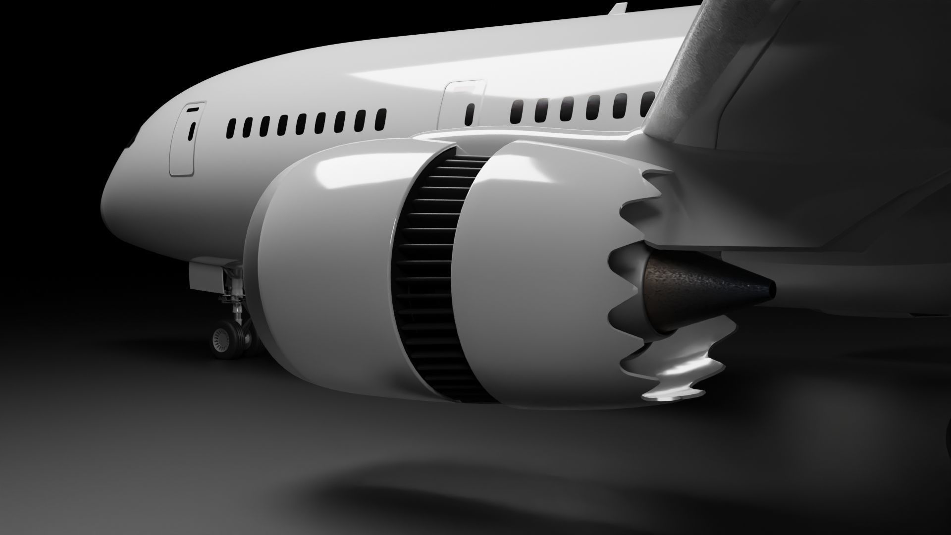 Boeing 787-8 airplane plane aircraft 3D model_2