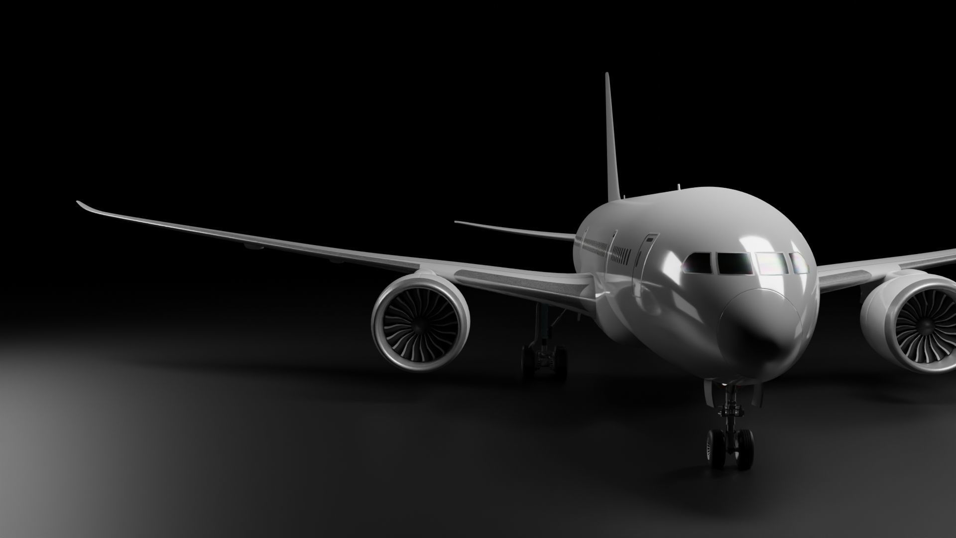 Boeing 787-8 airplane plane aircraft 3D model_1