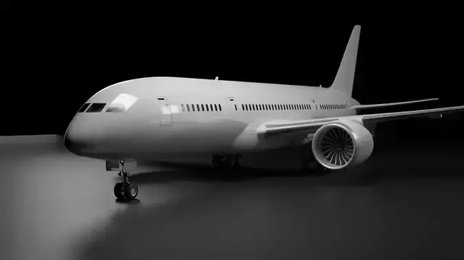 Boeing 787-8 airplane plane aircraft 3D model