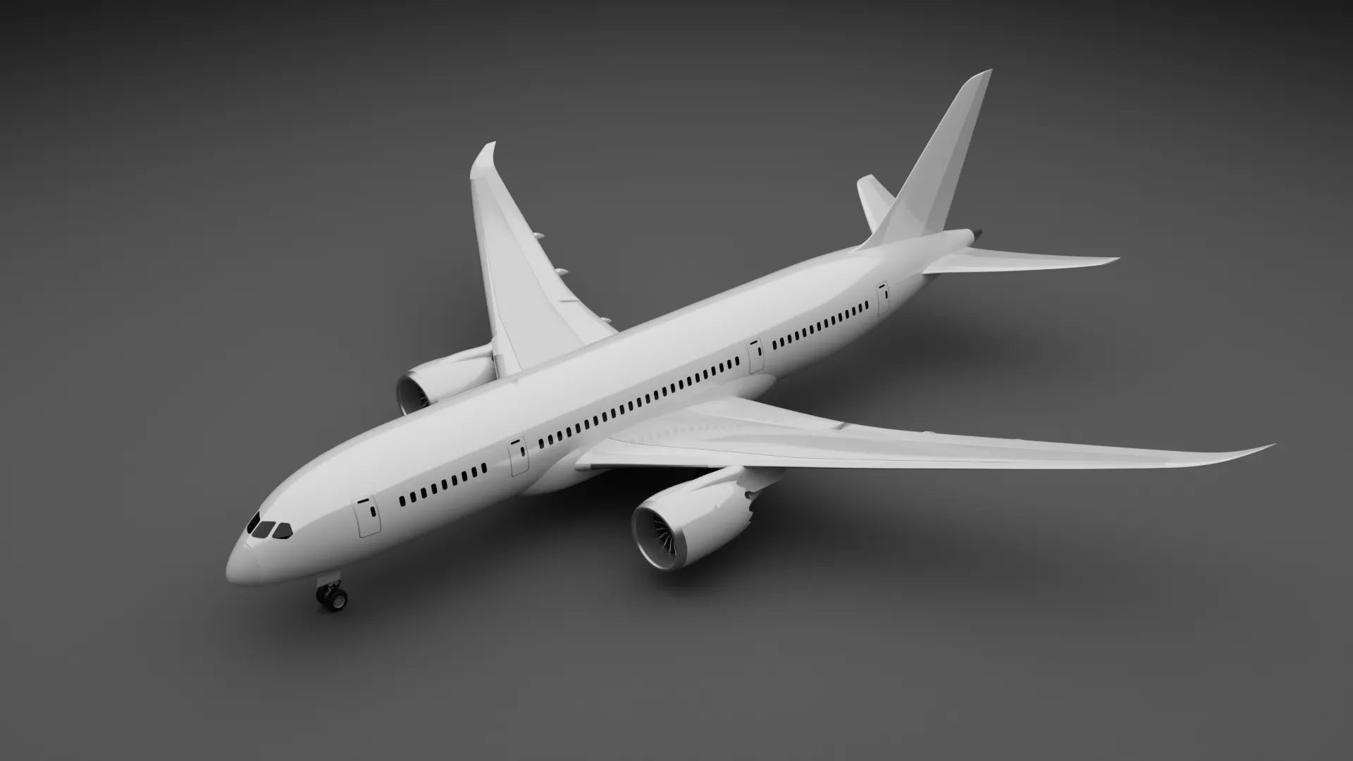 Boeing 787-8 Dreamliner plane 3D model