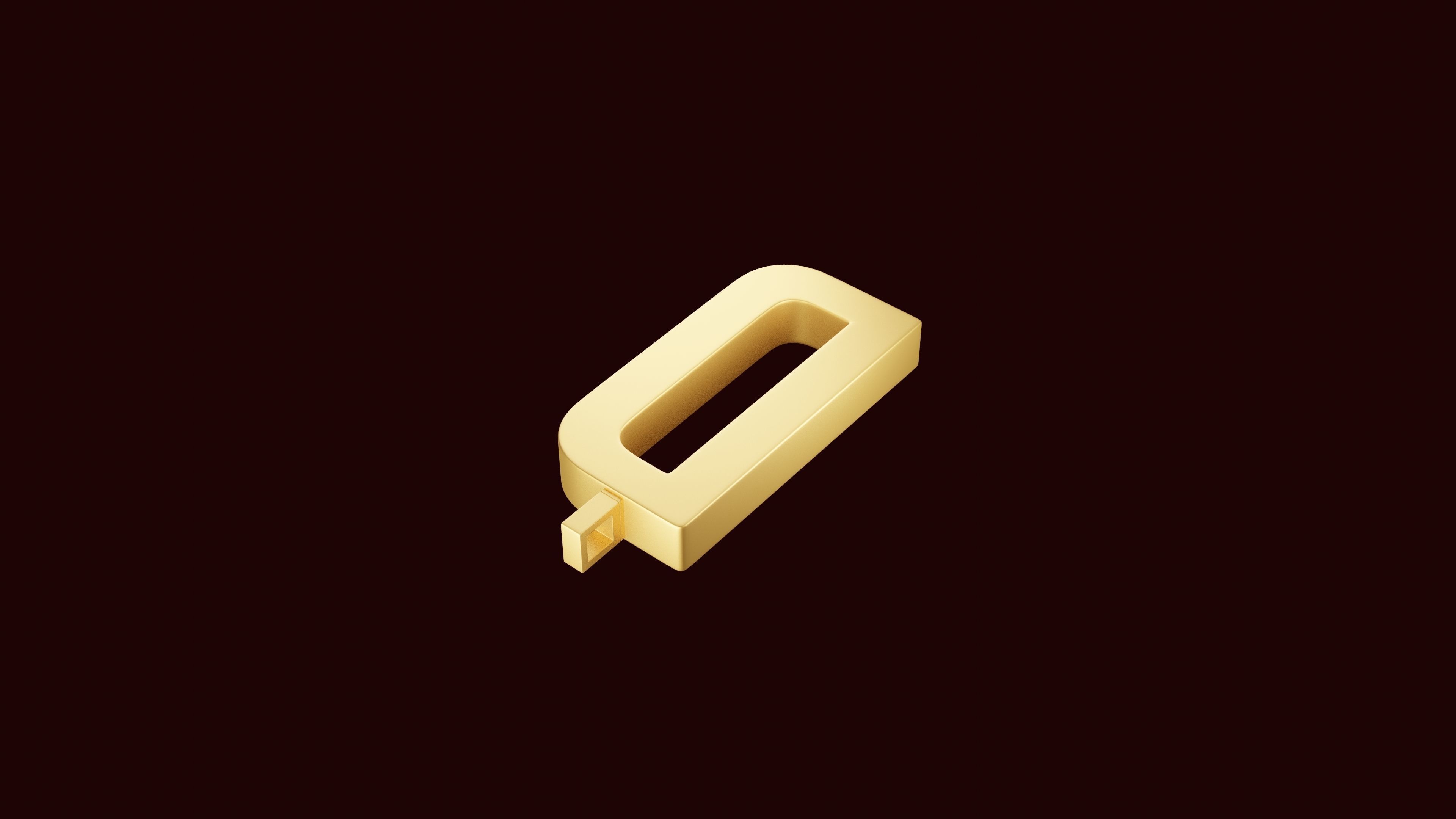 D Letter Pendant 3D print model_4