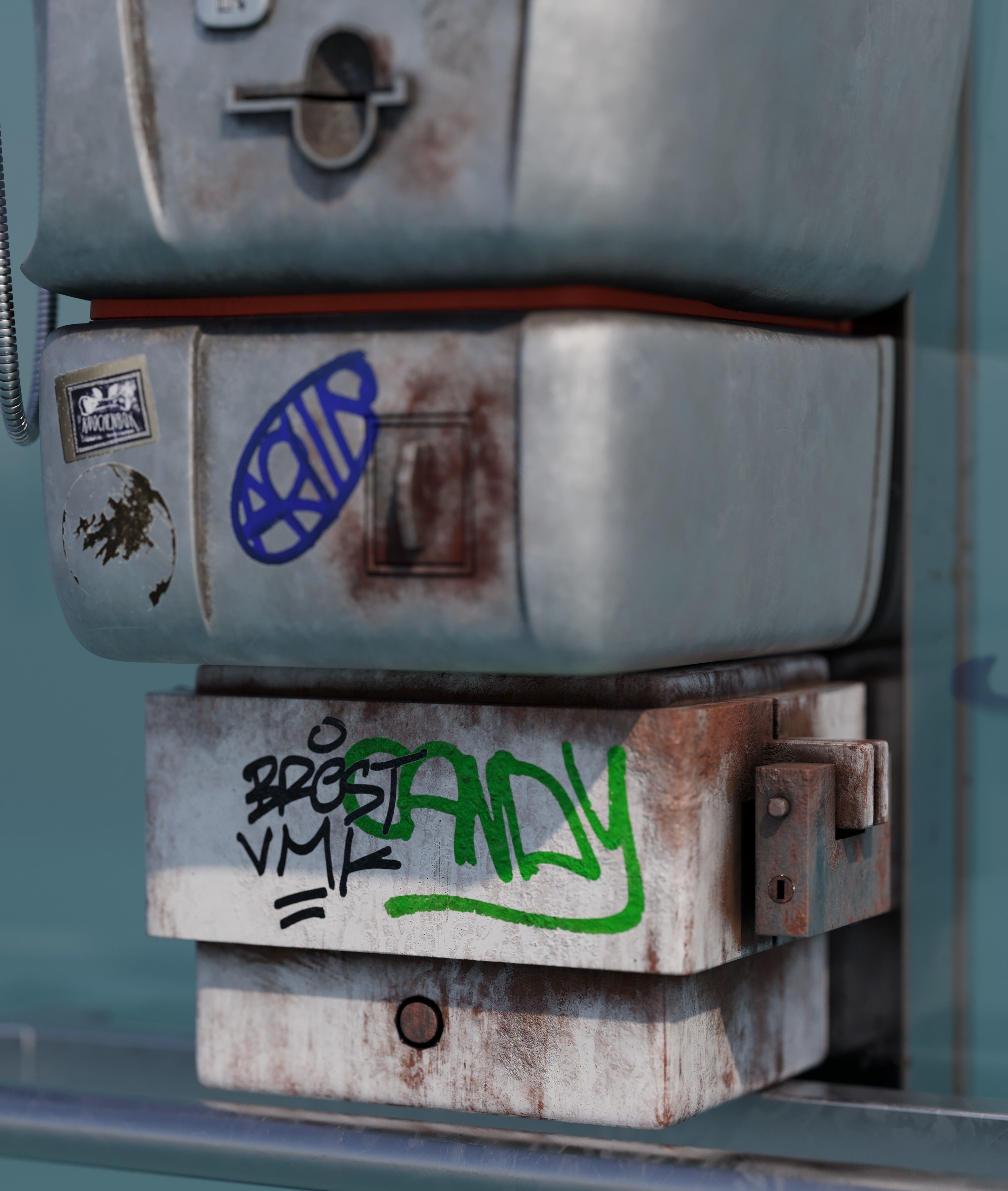 Public Phone 3D model_6