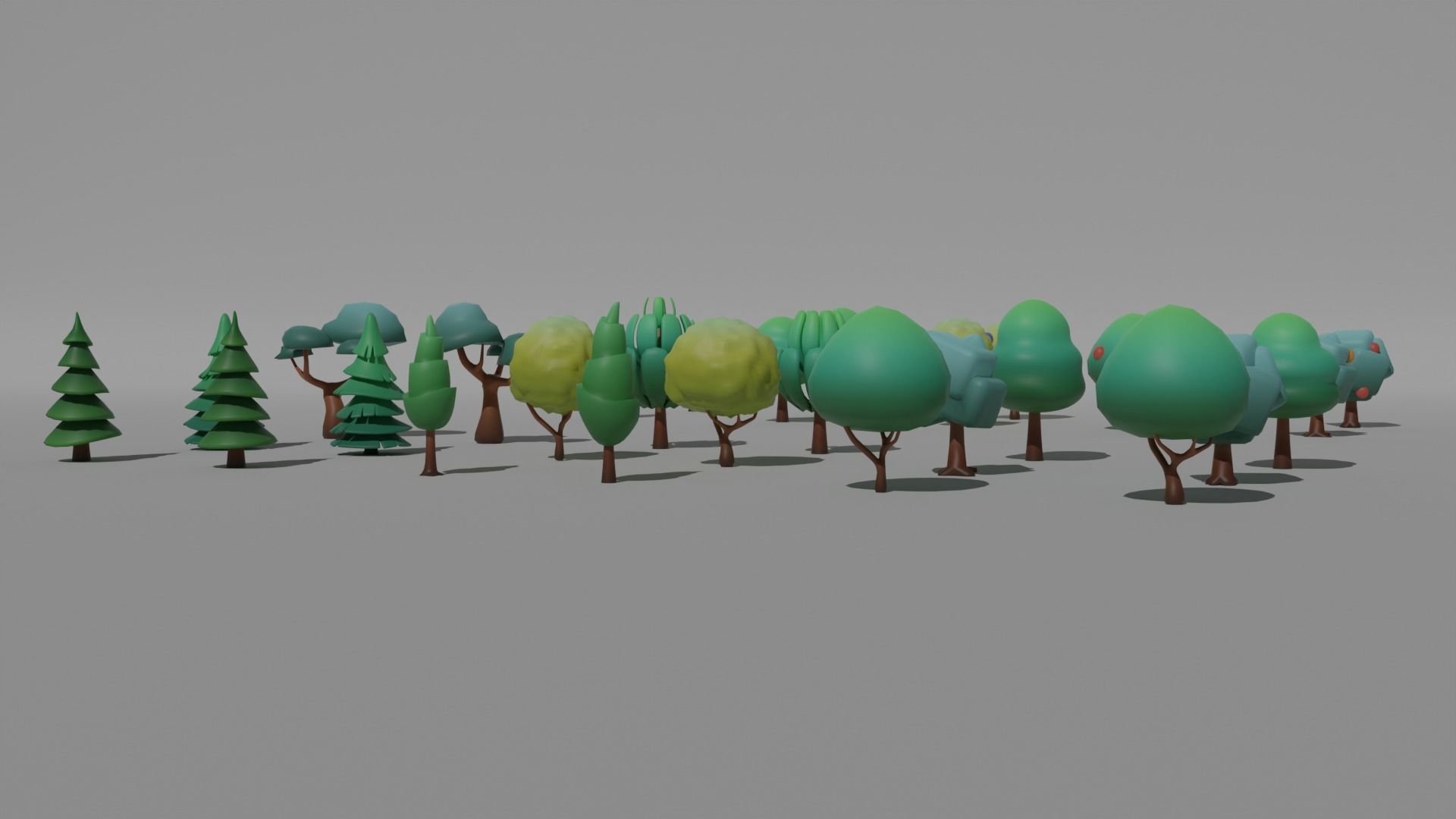 Trees Pack 3D model_1